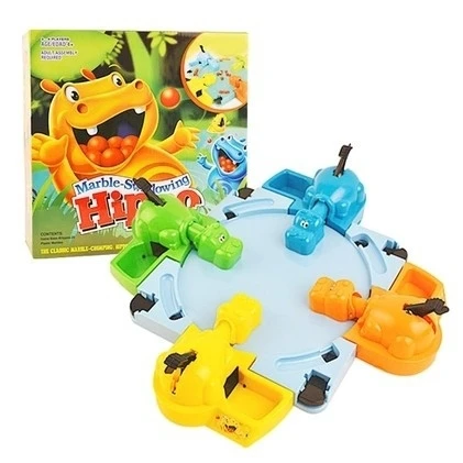 

[Funny] Popular Hungry Hippo Parent-child Table Game Marble-Swallowing Hippo Fun family Parent Child Interaction Toys kids gift