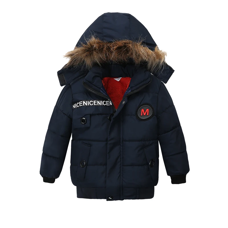 Children New Coat 2020 Autumn Winter Thick Jacket For Boys Kids Keeping Warm Hooded Outerwear Infant  2 3 4Y Baby Clothing Wear