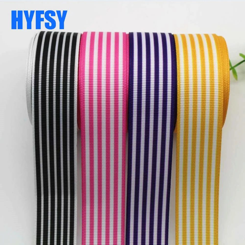 10 yards 25mm Stripes ribbon 10 yards DIY handmade materials gift wrapping sewing fabrics Grosgrain tape cartoon