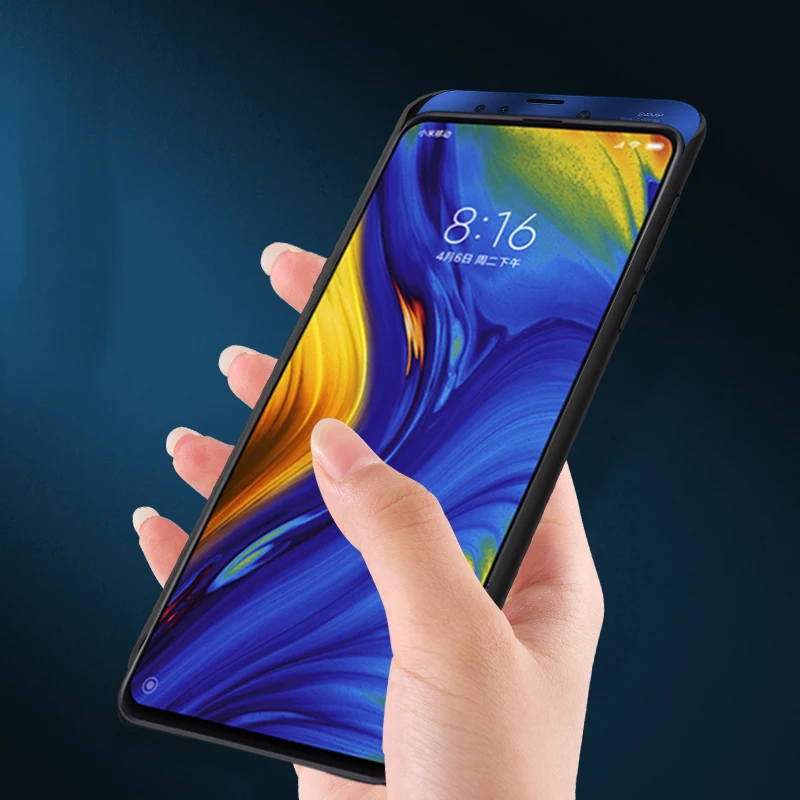 New Battery Charger Case For Xiaomi mi Mix 3 Silm shockproof External power bank Case Silicone Soft Fram Charging Cover Funda