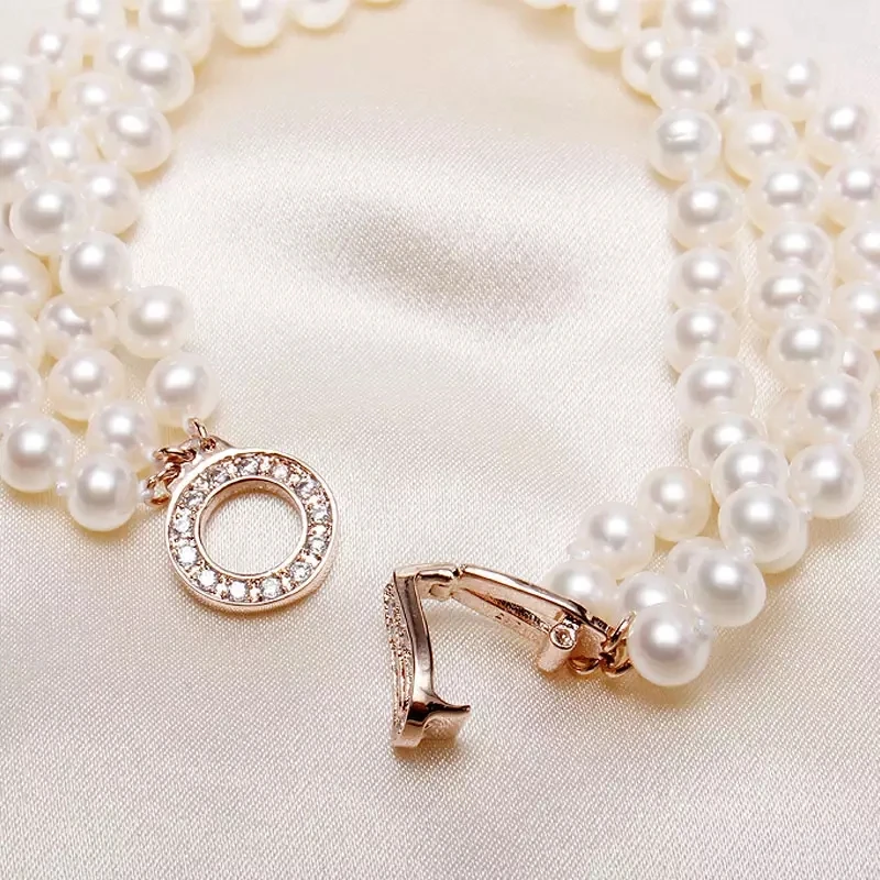 Clasps Accessories For DIY Jewelry Making Supplies Copper Cubic Zirconia Clasps For Handmade Woman Pearls Necklace Bracelet