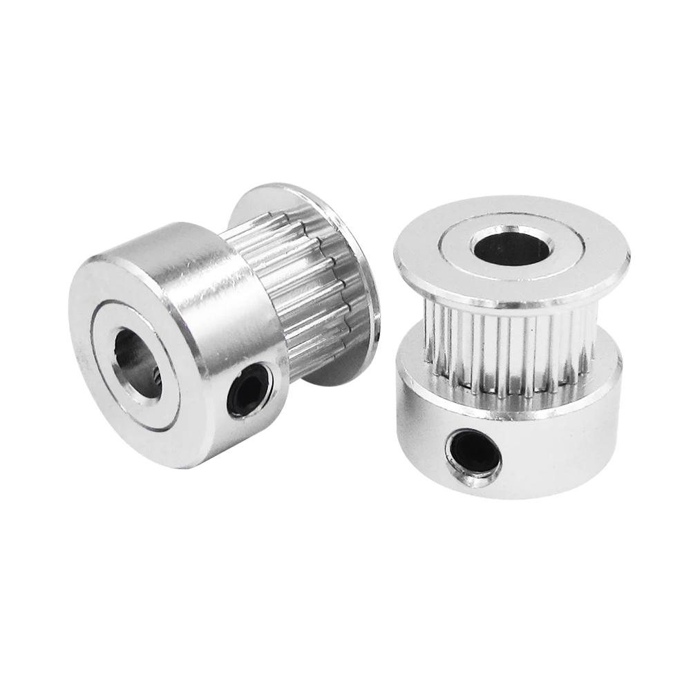 5pcs/Lot 3d printer GT2 Timing Pulley 20teeth Alumium Bore 8mm fit for GT2 belt Width 6mm ( 20 teeth )