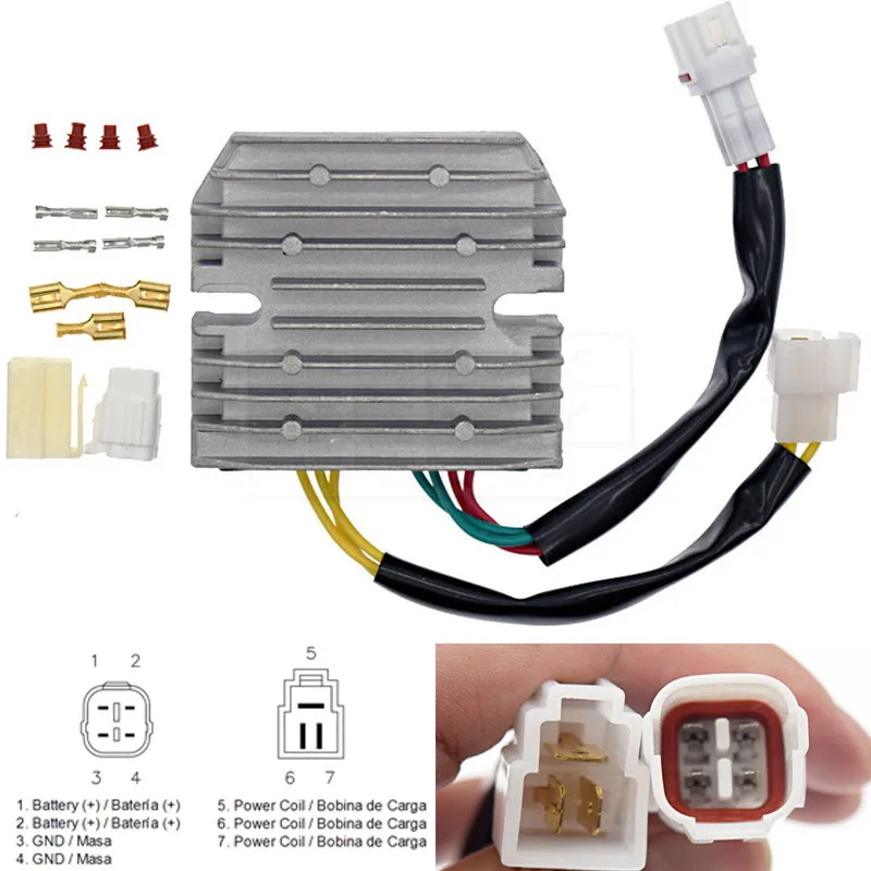 For Suzuki GSXR600 GSXR750 GSXR 600 750 2006-2015 GSXR1000 2005-2015 K5 K6 K7 K8 Motorcycle Aluminum Voltage Regulator Rectifier