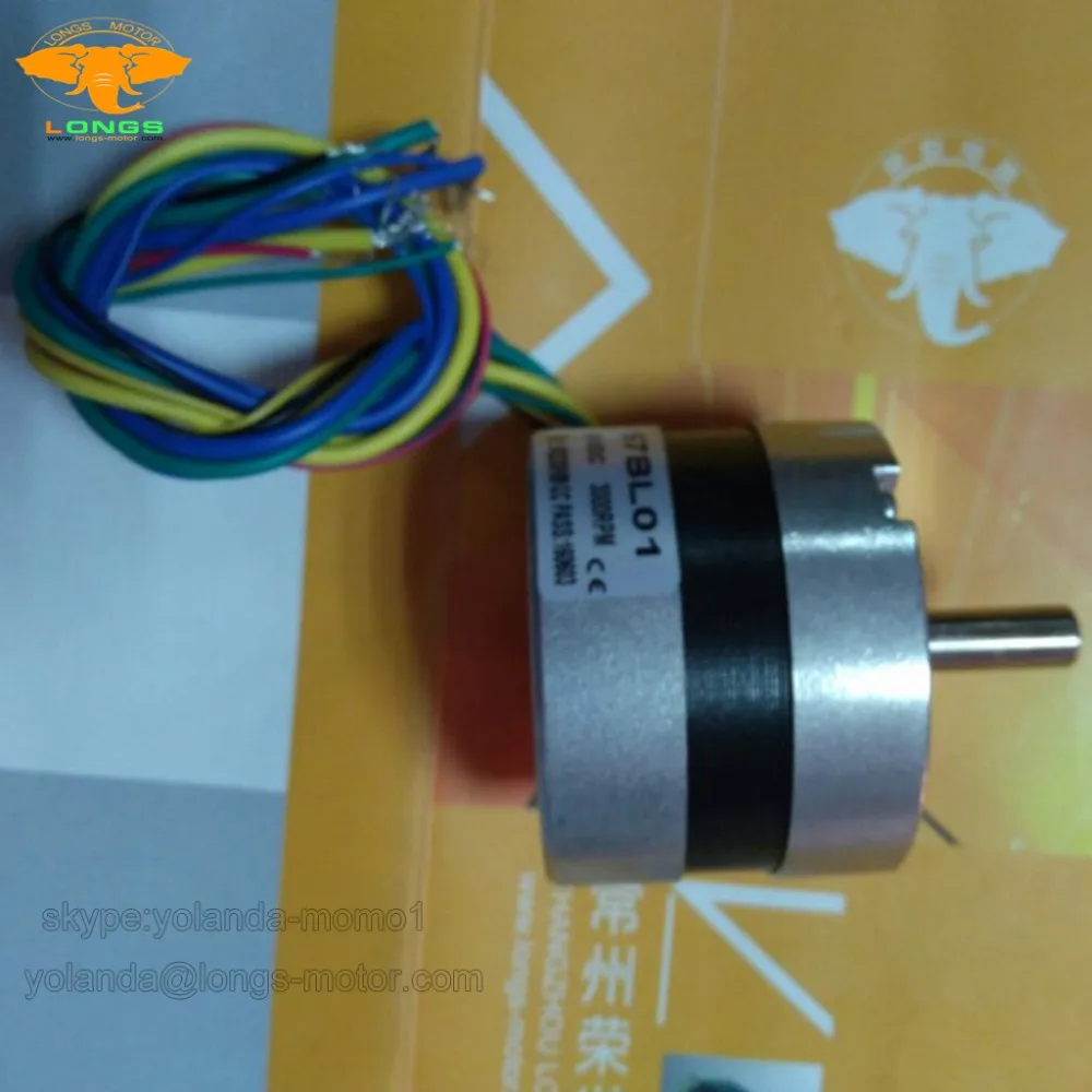 Brushless motor DC 57BL01 for Car Peristaltic pump 3 Phases 24V 2500RPM 41.5mm LONGS MOTOR