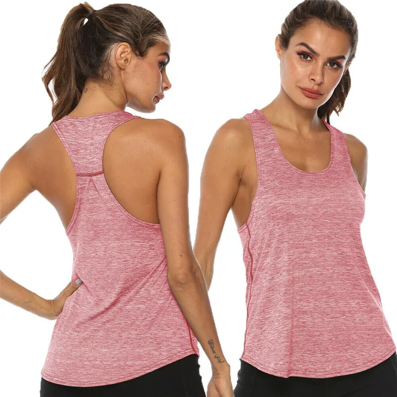 Women Plain loose Casual Summer Top Elegant Sleeveless Fitness Workout Vest Ladies Stretch debardeur femme fashion Streetwear