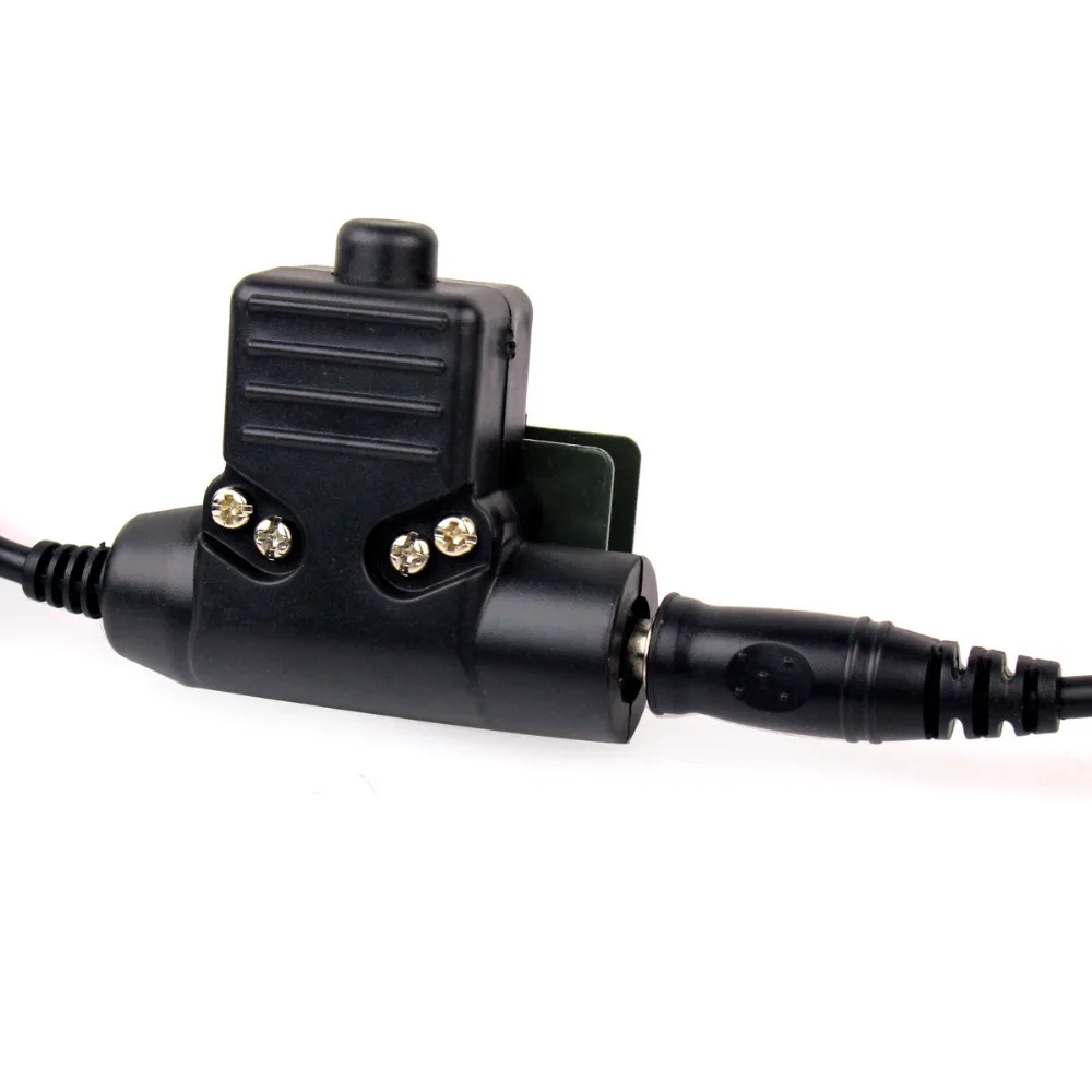Tactical Bowman Elite II Radio Headset Earpiece With U94 Style PTT For Kenwood Portable Radio Baofeng UV-5R Walkie Talkie 2 Pin