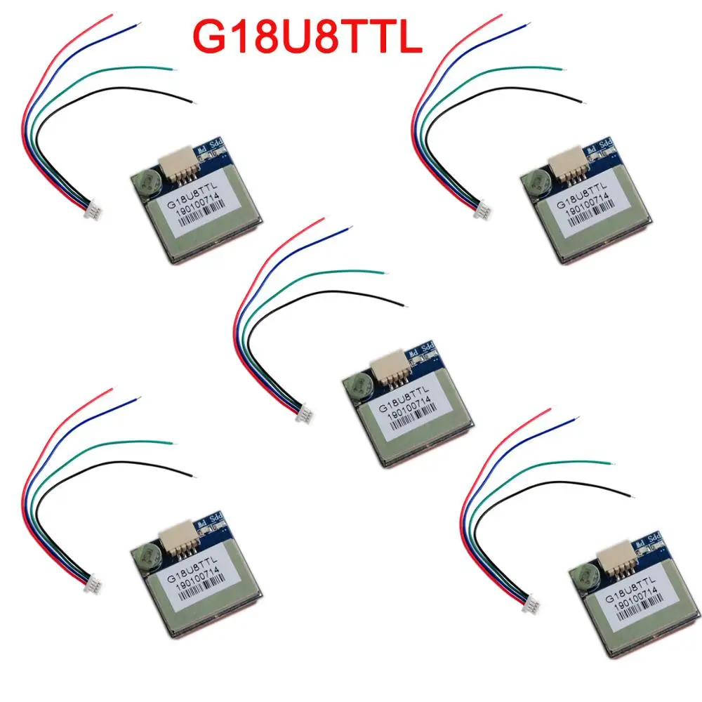 5Pcs/lot G18U8TTL GPS/GLONASS/BDS Navigation Module High Sensitivity Positioning Chip Microcomputer for Vehicle, PDA,ect. FZ3724