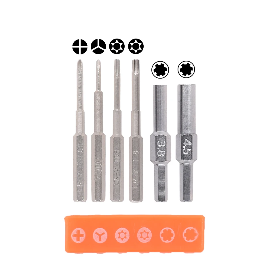 New Combination Screw Driver Set Detachable Screwdrivers Tri-wing T6 T8H 3.8 4.5 mm Key for Switch 200set/lot