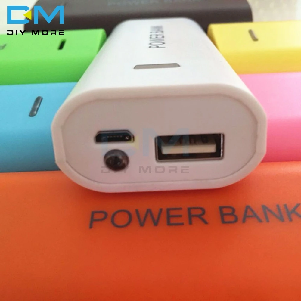 2*18650 USB Power Bank Case Portable 5V DIY Battery Holder Welding Free Charger Box for Phone Charging Without Battery