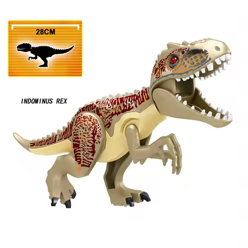 Jurassic World 3 Brutal Raptor Building Blocks Dinosaur Bricks Tyrannosaurus Indominus I-Rex Assemble Toy For Children - Image 6
