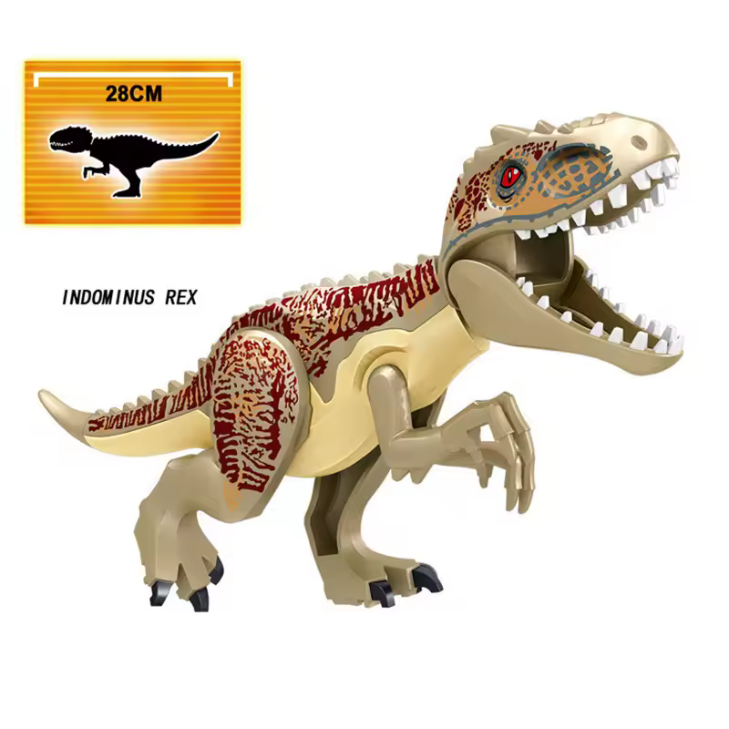 Jurassic World 3 Brutal Raptor Building Blocks Dinosaur Bricks Tyrannosaurus Indominus I-Rex Assemble Toy For Children - Image 6
