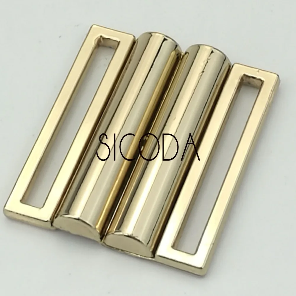 SICODA 2PCS 30/40/50/60mm Garment trimmings Quality metal women\'s belt buckle down coat agings elastic strap cummerbund wide