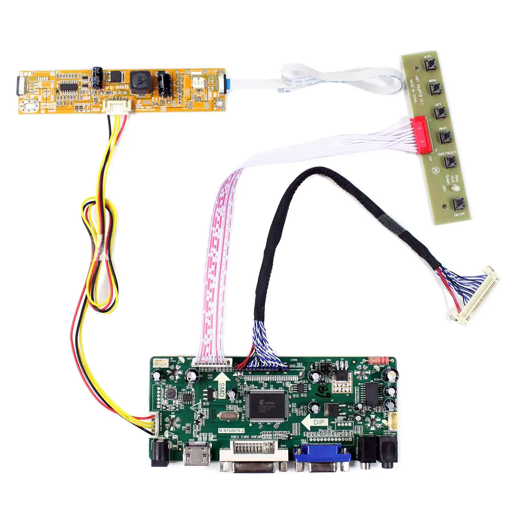 

HD MI Driver Board M215H3-LA5 V215H1-LE1 V2 HD MI DVI VGA AUDIO LCD Controller Board Inverter Board 1920x1080 Resolution