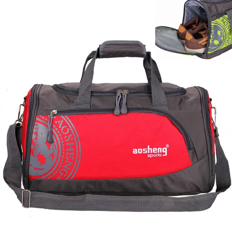

2022 Hot Nylon Outdoor Sports Gym Bag Professional Men Women Fitness Travel Handbag Hot Training Female Yoga Duffel Shoulder Bag
