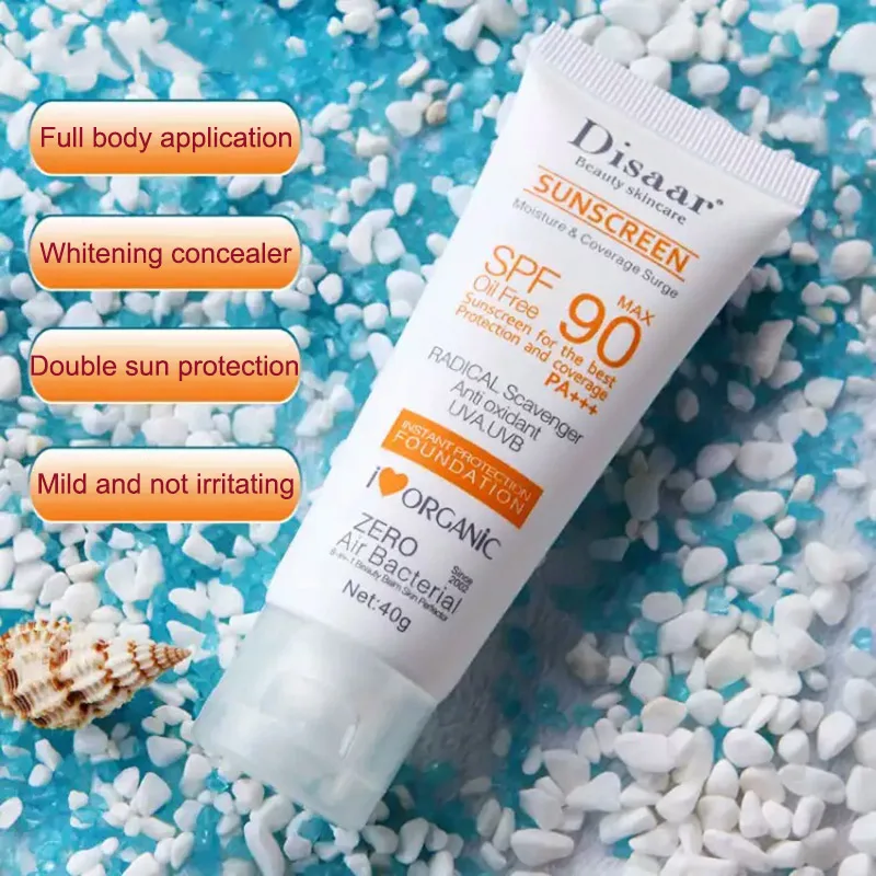 

Sunblock Whiten Cream Waterproof Long Lasting Face Body Skin Anti-UV skin moisturizing and moisturizing SPF90 Sunscreen