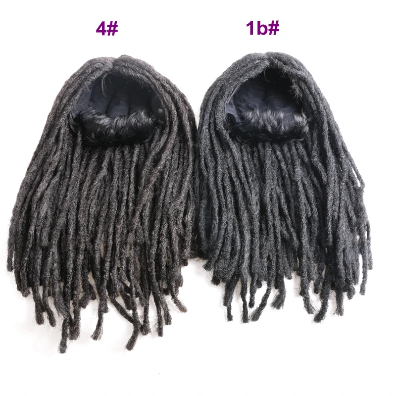 Desire for hair 1pc 18inch 45cm long synthetic jamaican dreadlock hair wig black color for woman