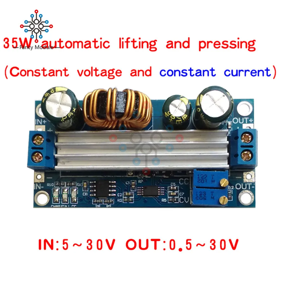 DC-DC Auto Buck Boost Step Up/Down Module Power Supply 3A 35W step-down boost module solar charging Module Output Adjustable