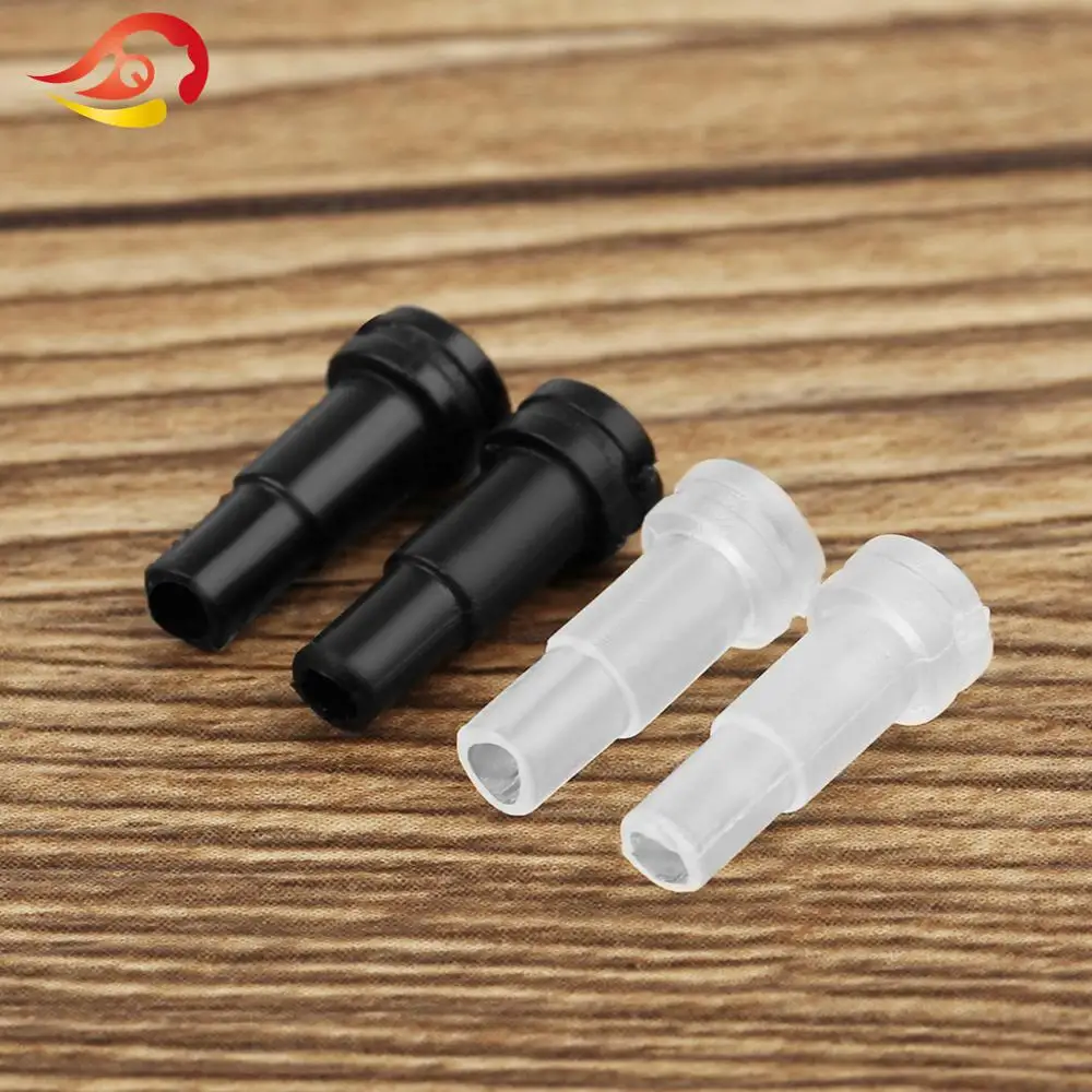 QYFANG 4/6mm Diameter Plastic Hose Tail Pipe Soft Rubber Sleeve for Male Connector Audio Jack Metal Adapter Earphone MMCX Plug