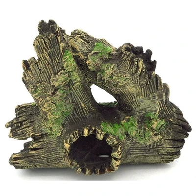 Resin crafts ornaments fish tank crystal shrimp breeding house root hollow tree hole amphibious animal shelter