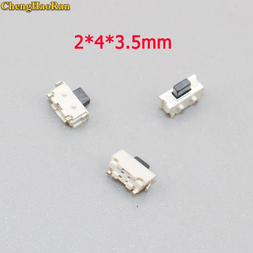 ChengHaoRan 10 PCS 2x4x3.5 mm 2 * 4 * 3.5mm Micro Touch Switch SMD Side Button Switch MP3 MP4 MP5 Tablet PC repair parts