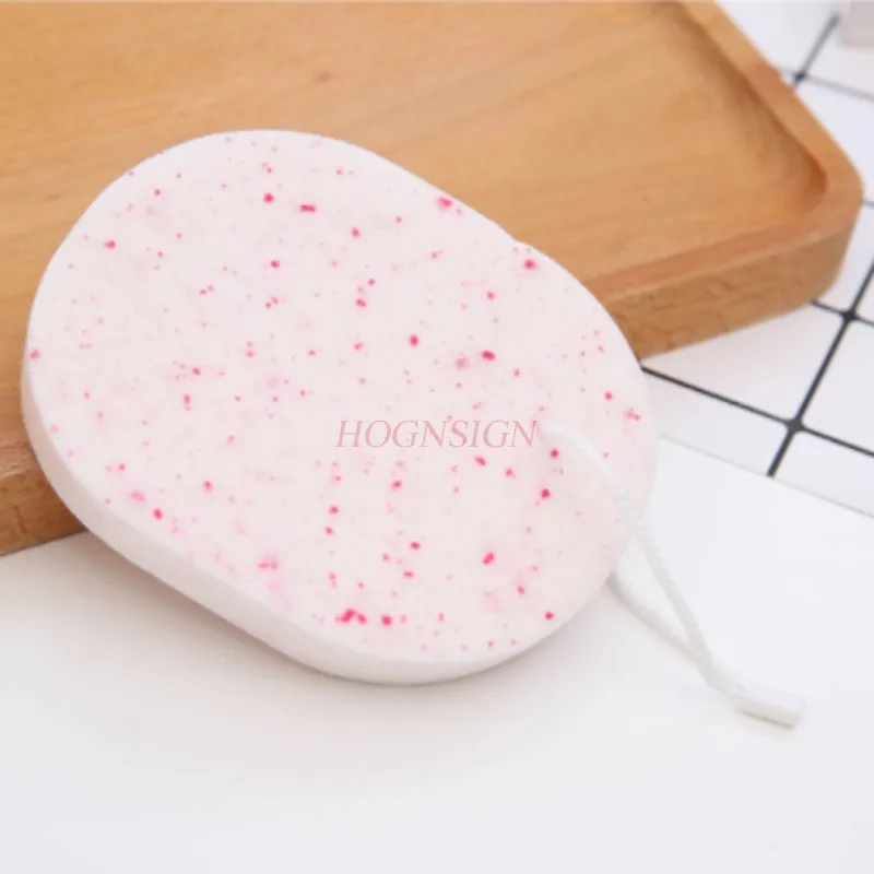 2 pçs lavagem rosto maquiagem rosto esponja puff limpeza espessamento limpeza profunda natural antibacteriano venda