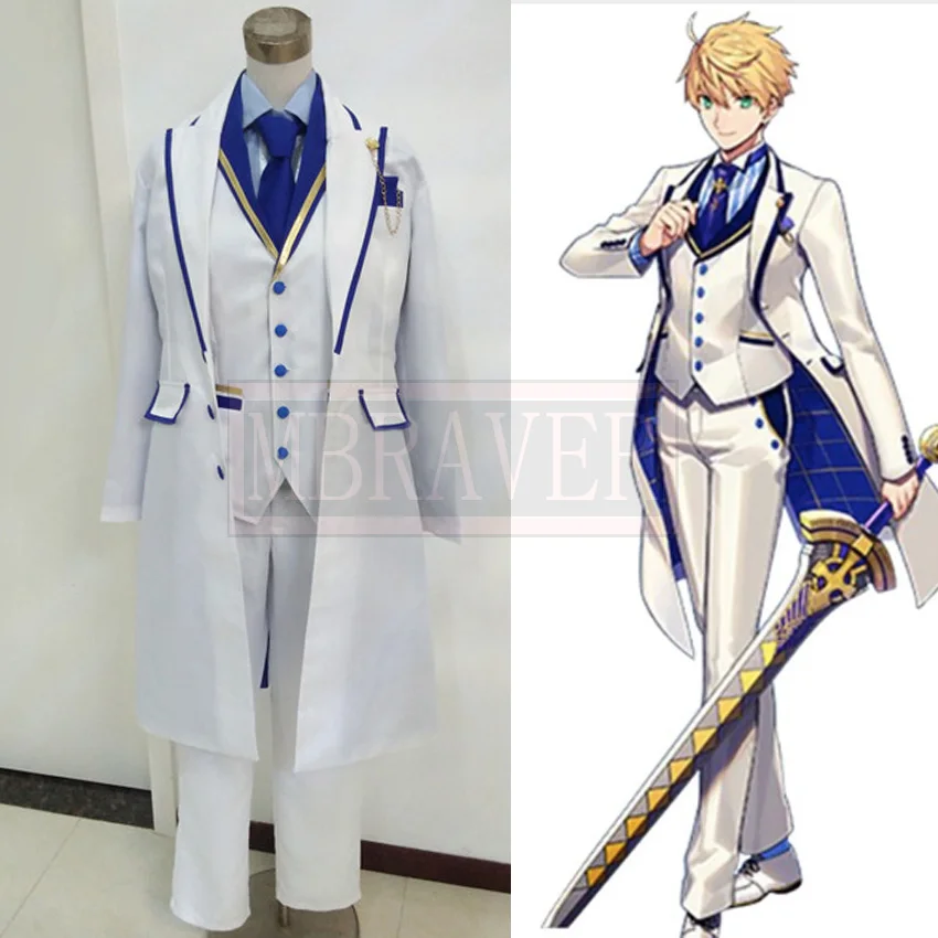 

Fate/Grand Order Saber Arthur Pendragon Uniform Cosplay Costume Custom Made Any Size