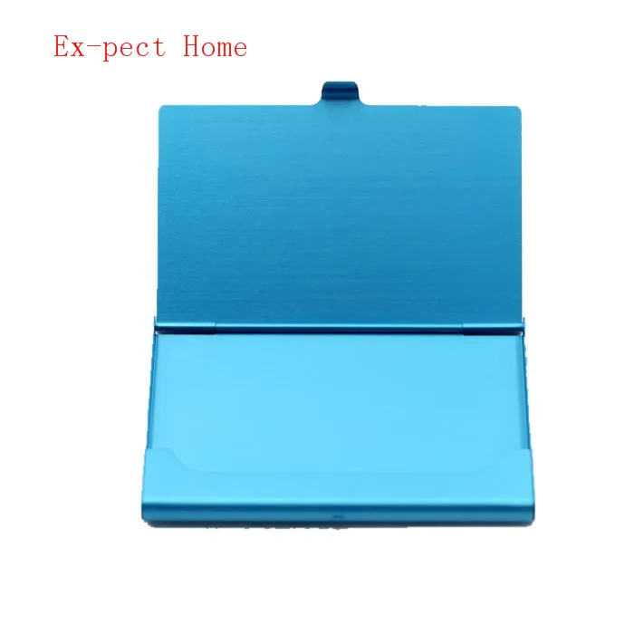 100pcs Business Name Credit ID Card Case Aluminum Alloy Business Card Holder Card Files 9 Color