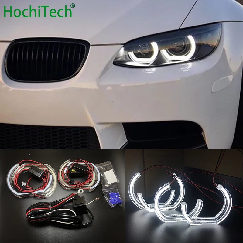 For BMW 3 Series E90 E92 E93 M3 Coupe and cabriolet 2007-2013 Car styling High Quality DTM Style White Crystal LED angel eyes