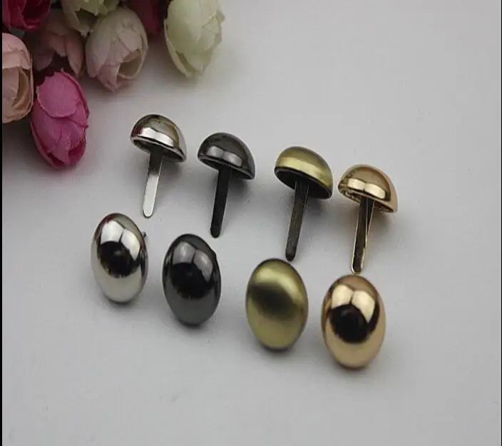 

(20 PCS/lot) high-grade metal plating processing leather circular rivets handbags decorative accessories