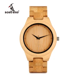 BOBO BIRD Bamboo Watch Men Japan Movement Luxury Brand Mens Watches Business Watch Made of Bamboo Clock Custom Gift Dropshipping