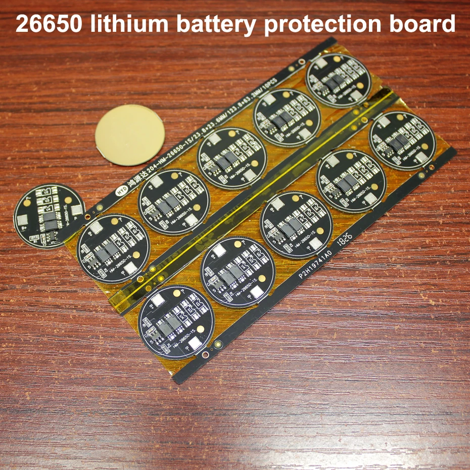 

10pcs/lot 26650 lithium battery 3.7V dual MOS protection board lithium battery assembly DIY 4.2V protection board current 4A