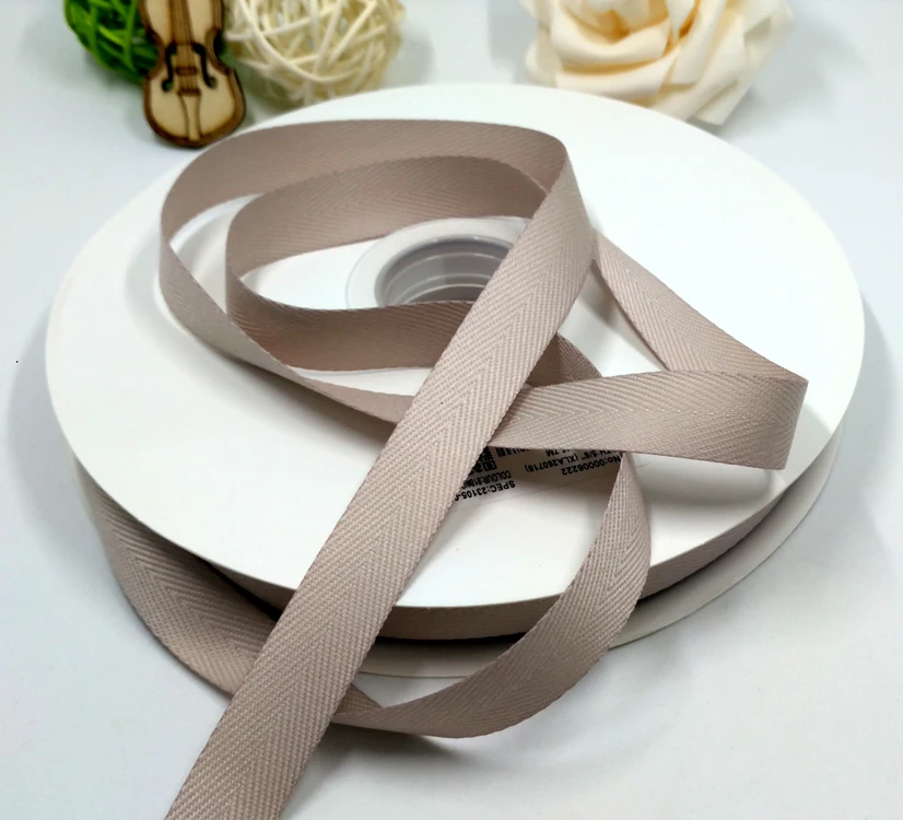 5/8 inch(16 mm)Custom herringbone twill ribbon