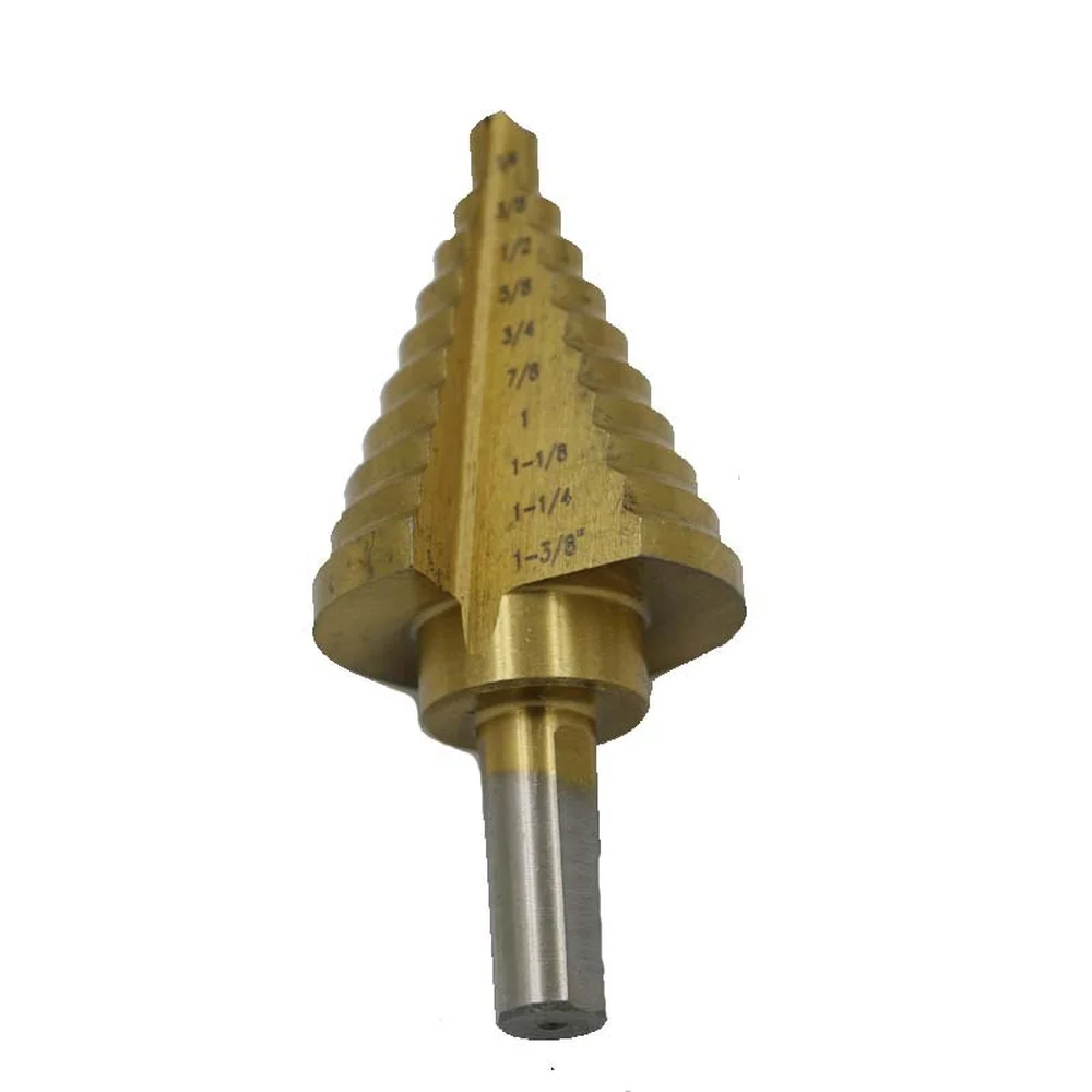 

British-made High-Speed Steel Triangular Shank Ladder Drill Pagoda Drill Step Drilling Reamer Hole Straight Slot