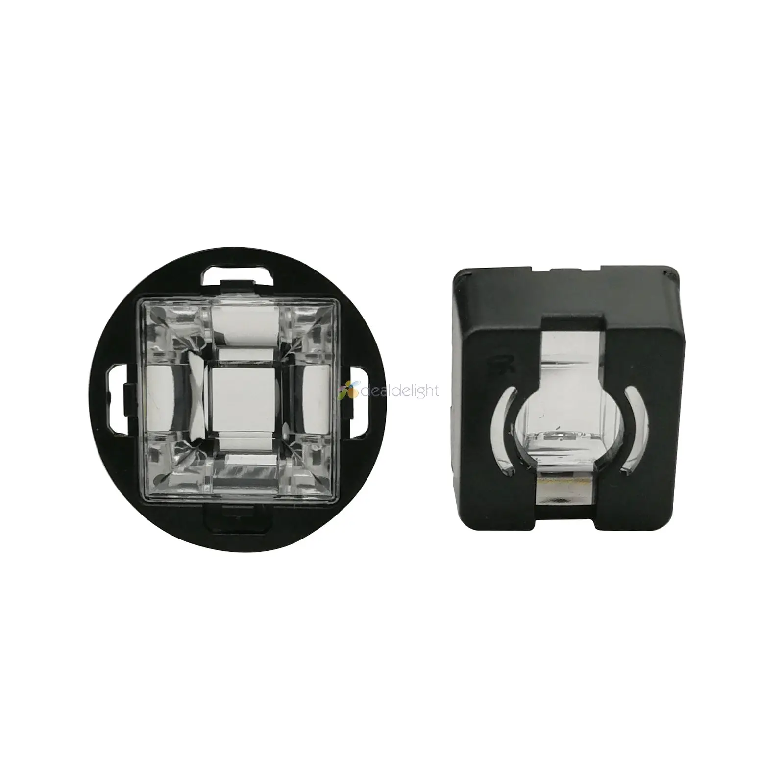 20x 17MM Rhombus Led Lens With Black Holder 30 45 60 90 120 Degree Viewing Angle For CCTV 1W 3W 5W High Power Led CCTV