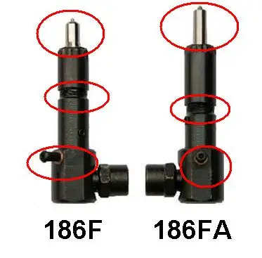 Free shipping 186FA injection nozzle injector nozzel Diesel Engine suit for kipor kama and Chinese brand