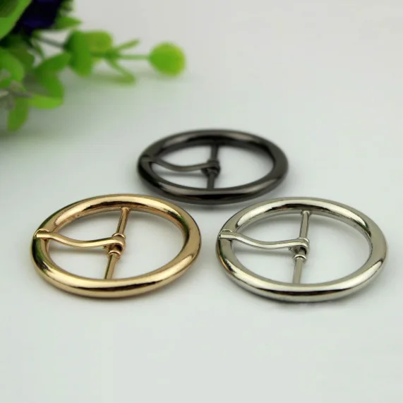 4pcs round belt buckle Adjustable buckle pin buckle belt 1.2'' 3.1 cm  hardware accessories bag Shoes Coat belt DIY buckles