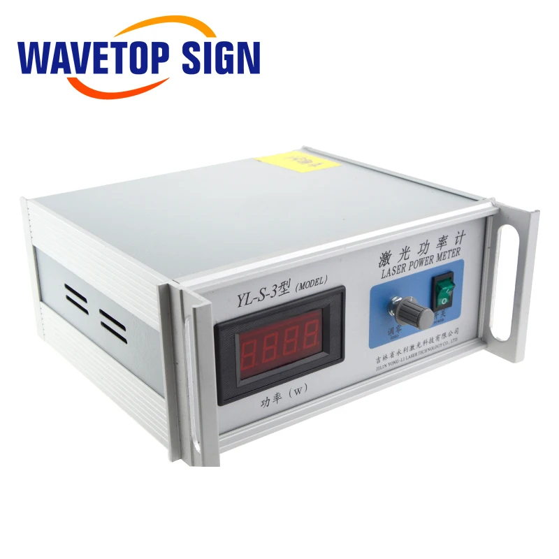 Настольный измеритель мощности лазера WaveTopSign CO2, Диапазон испытаний 0-200 Вт, длина волны 10,6 мкм, входное напряжение 220 В переменного тока, модель YL-S-3