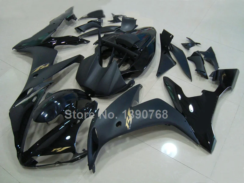 Top selling fairing kit for Yamaha injection molding YZF R1 04 05 06 matte black fairings set YZFR1 2004 2005 2006 LV52