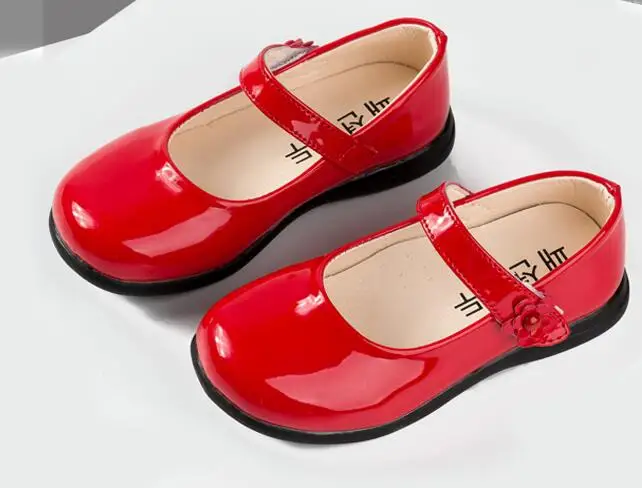 Spring Autumn Kids Fashion Princess Flat Shoes GirlsPrincess children\'s PU Leather Child Dance Shoes School Girl Shoes