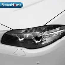 Carbon Fiber Headlight Eyebrows for BMW F10 #5