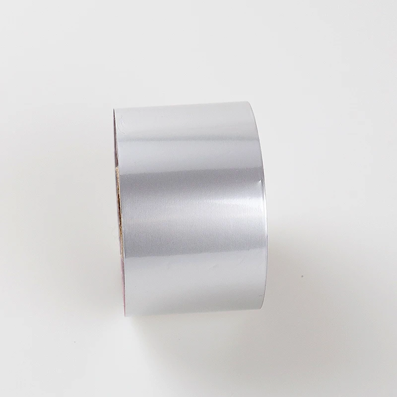 네일 아트 광택 스티커 데칼, DIY 우주 매니큐어 장식, 1 롤 레이저 실버 네일 트랜스퍼 포일, 매트 골드 실버