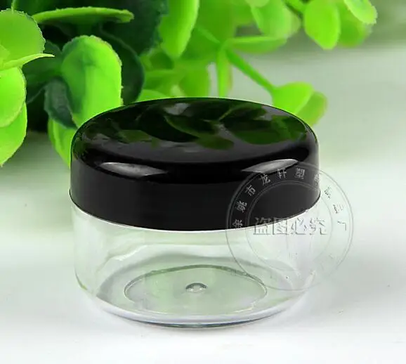 Free Shipping 5g jar empty black/white/clear cream jar 5ml plastic jar loose powder jar lip blam jar,1500pcs/lot