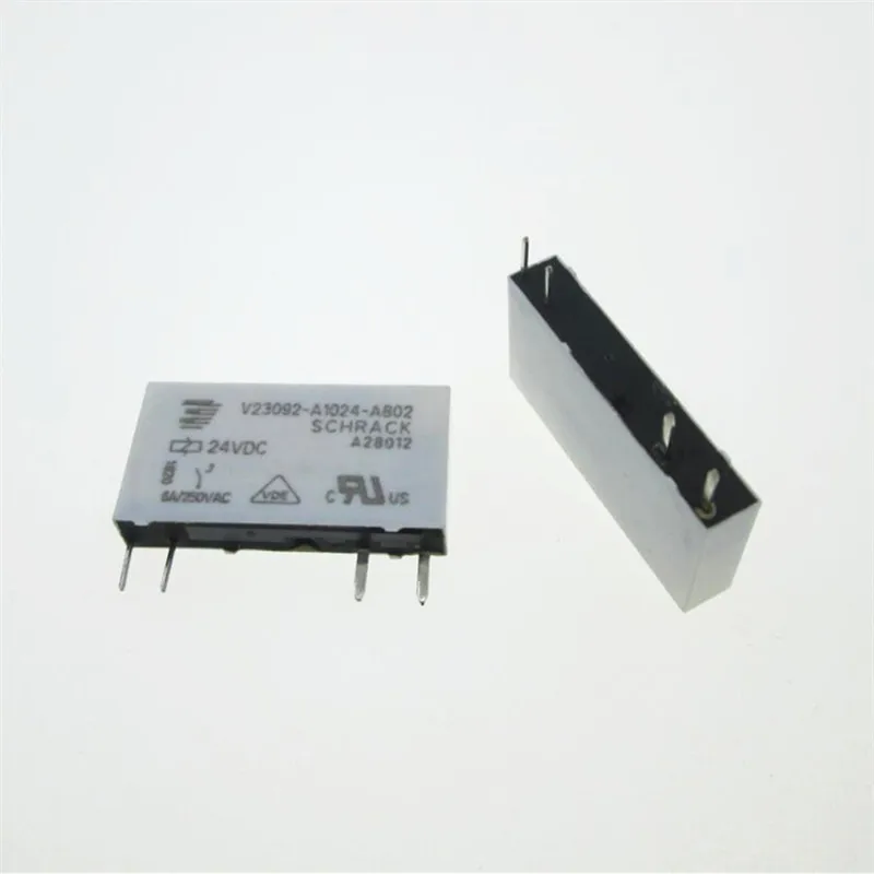 HOT NEW 24V relay V23092-A1024-A802 24VDC  V23092A1024A802 24VDC DC24V 24V 6A 250VAC 4PIN