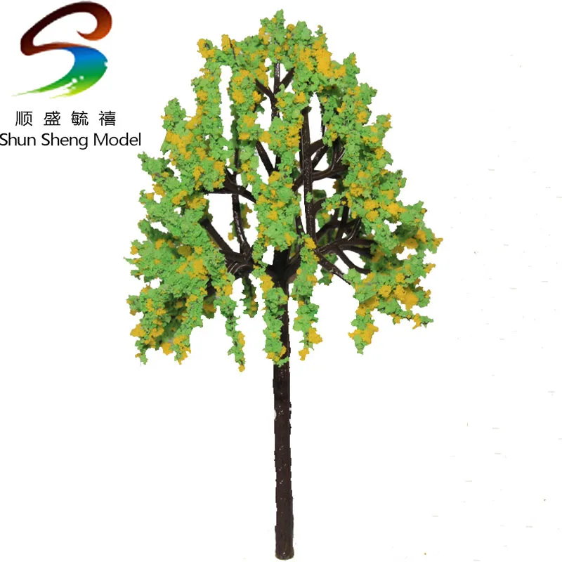 

Model tree Plastic model tree high is90mm yellow and light green color tree