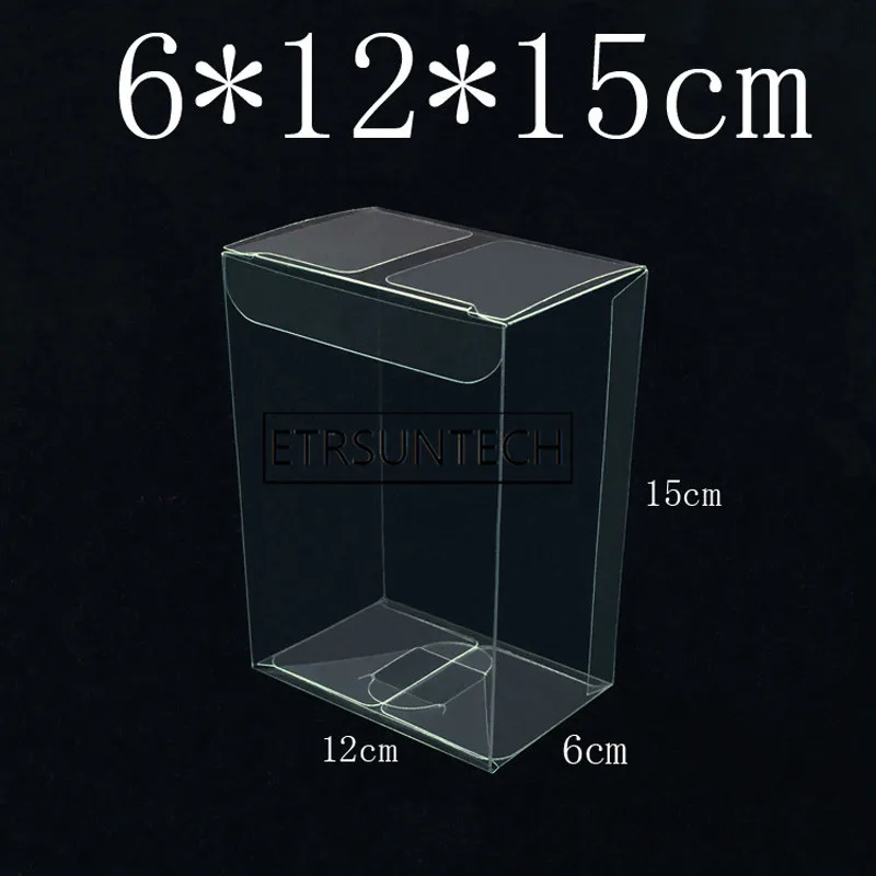 100pcs Clear PVC Belt Display Box Transparent Plastic Universale Men Male Buckle Belt Waist Strap Gift Box Packaging Box