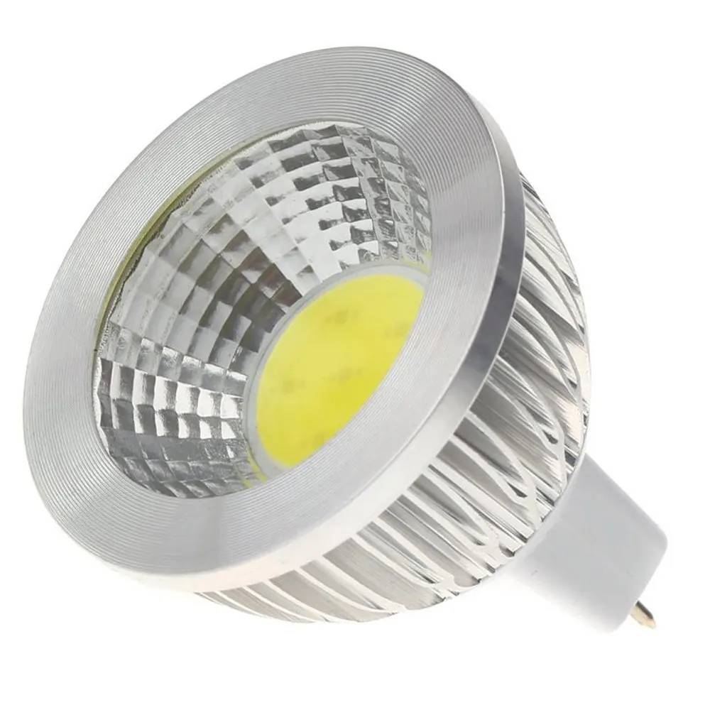 10pcs GU10 Cob dimmerabile lampadina a LED E27 E14 Mr16 faretto 3w 5w 7w 10w bianco caldo 2700k 3000k alogeno di potenza reale