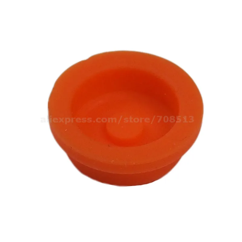 16mm(D) x 8mm(H) Silicone Tailcaps - 10 pcs