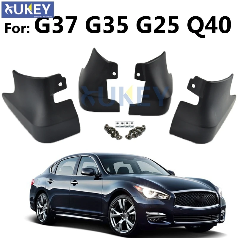 OE Styled Molded Mud Flaps For Infiniti V36 G25 G35 G37 Q40 2007 - 2015 Mudflaps Splash Guards Mudguards 2008 2009 2013 2014