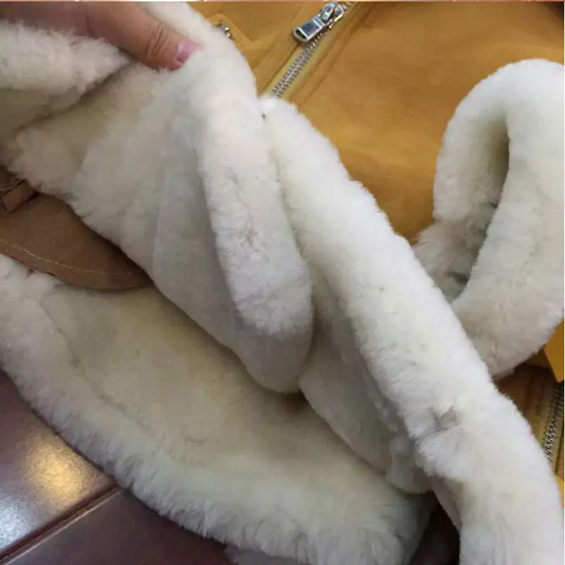 100% Lamb Fur ภายในแบบสั้นแจ็คเก็ต,หนัง Parka แฟชั่นฤดูหนาว Sashes หนาขนสัตว์สำหรับขายส่ง