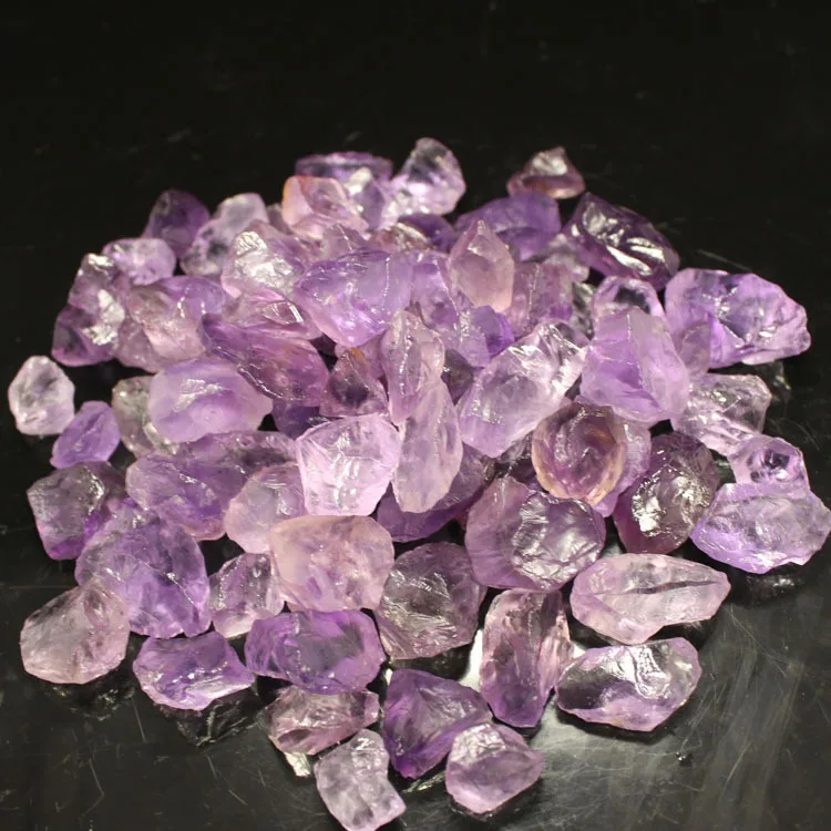 

Gravel DIY handmade jewelry natural amethyst stone pendant jewelry degaussing transport minerals were shipped